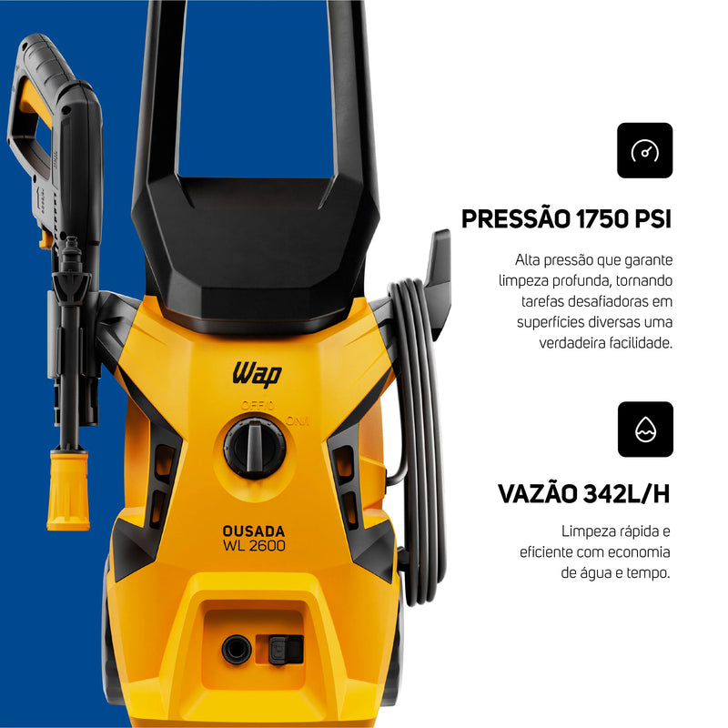 Desobstruidora de Alta Pressão 1500W 1750PSI WAP Ousada WL 2600 Ultra