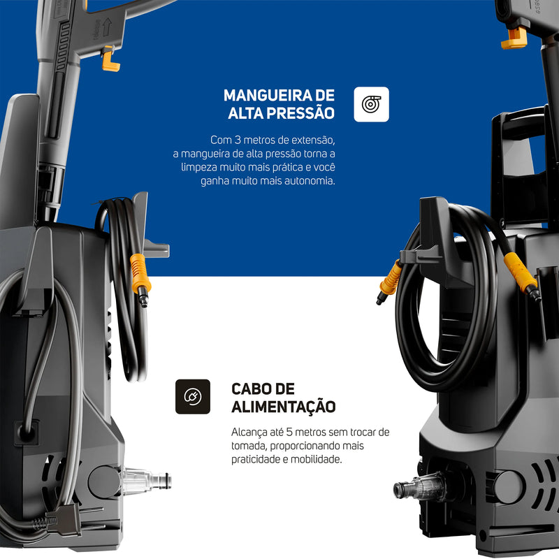 Desobstruidora de Alta Pressão 1400W 1500PSI WAP WL 1820 Black Ultra