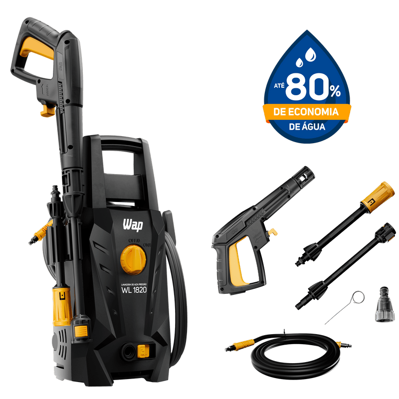 Desobstruidora de Alta Pressão 1400W 1500PSI WAP WL 1820 Black Ultra