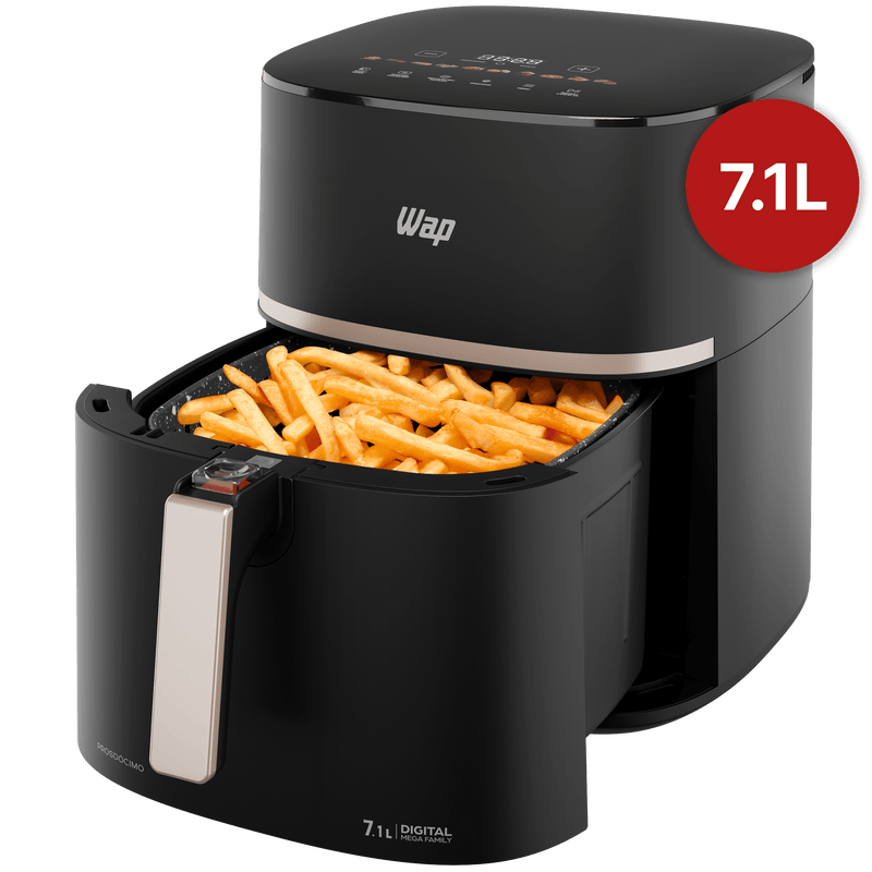 Fritadeira Elétrica WAP Air Fryer Mega Family Digital 7,1L