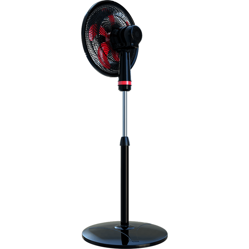 Ventilador 50 cm 5 Pás WAP Rajada Turbo W130 de Coluna Vermelho