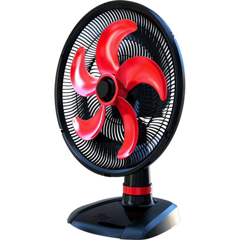 Ventilador 50 cm 5 Pás WAP Rajada Turbo W130 Mesa Vermelho